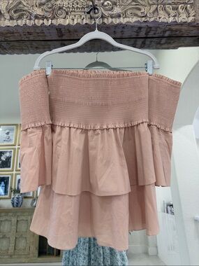 Chelsea28 Blush Pink Tiered Top